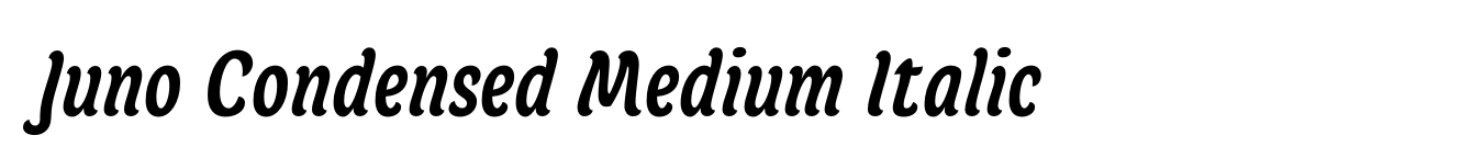 Juno Condensed Medium Italic